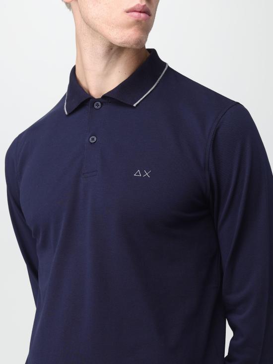  썬 68 긴팔 티셔츠 K43111 07 blu navy - SUN 68