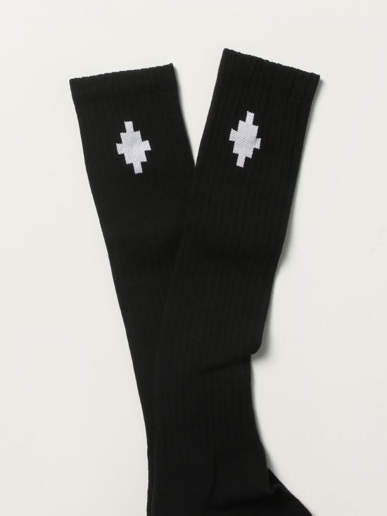  마르셀로 불론 양말 CMRA012C99KNI001 1001 nero bianco - MARCELO BURLON