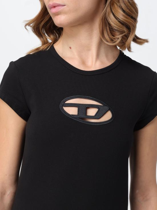 25SS 디젤 반팔 티셔츠 A062680AFAA 9XXA nero - DIESEL