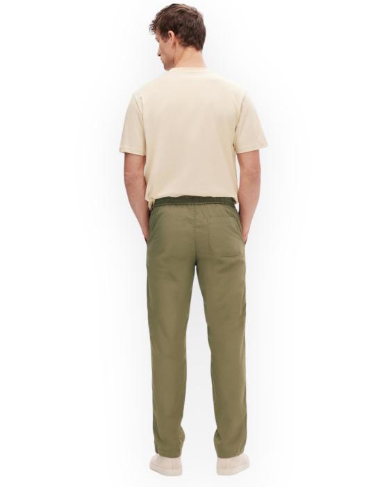  셀렉티드 스트레이트 팬츠 16092748 BURNTOLIVE verde militare - SELECTED