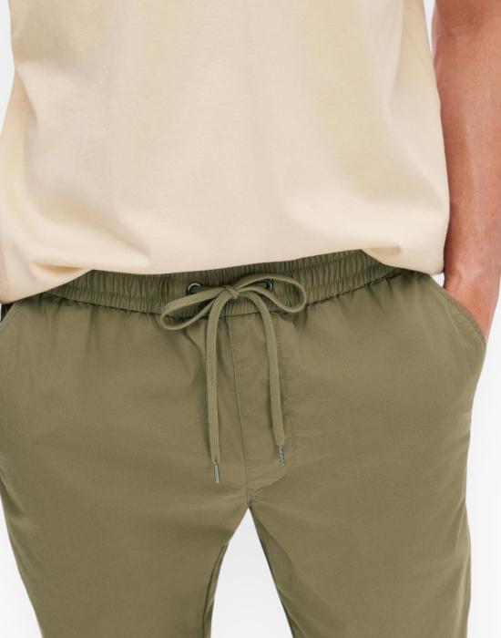  셀렉티드 스트레이트 팬츠 16092748 BURNTOLIVE verde militare - SELECTED