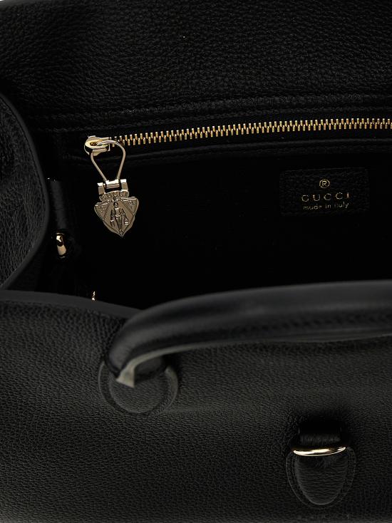  구찌 / 여성 후크 클로저 미디엄 토트백 806205AZB0G1000 Black BPG - GUCCI