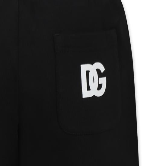 25SS [키즈] 돌체앤가바나 트레이닝/조거 팬츠 L4JPJW G7O7Q N0000 BLACK - DOLCE & GABBANA