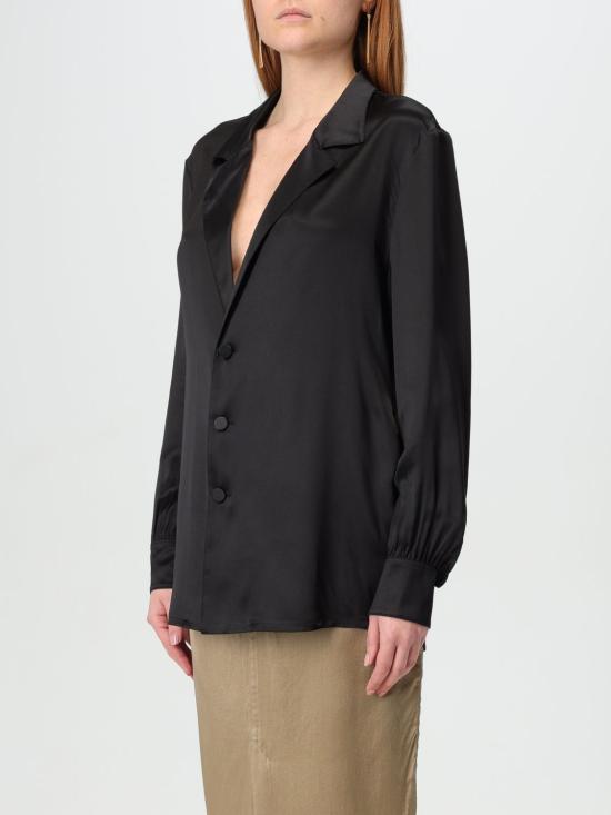 24FW 생로랑 블라우스 799745Y900R 1000 Black - SAINT LAURENT