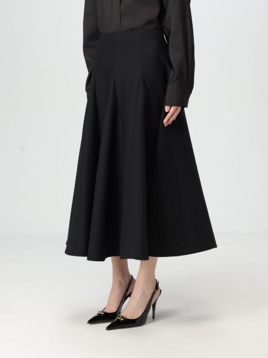 25FW 발렌티노 가라바니 롱 스커트 5B0RAC181CF 0NO Black - VALENTINO GARAVANI