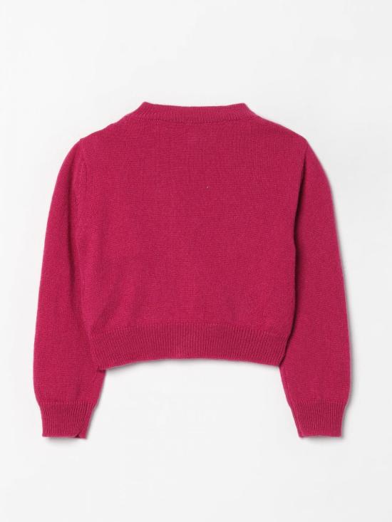 25FW [키즈] 시모네타 가디건 SV9A40W0052 50L Fuchsia - SIMONETTA