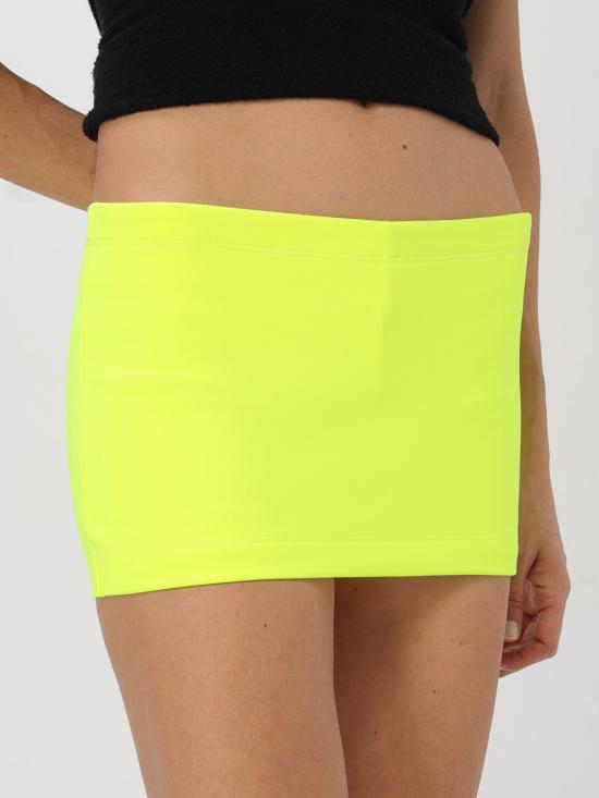 24FW 발렌시아가 숏 스커트 794545TOV29 7204 Yellow - BALENCIAGA