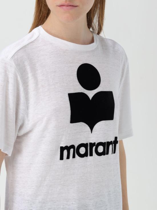 25FW 이자벨마랑에뚜왈 주엘 로고 티셔츠 TS0001FBA1N09E 20WH White - ISABEL MARANT ETOILE