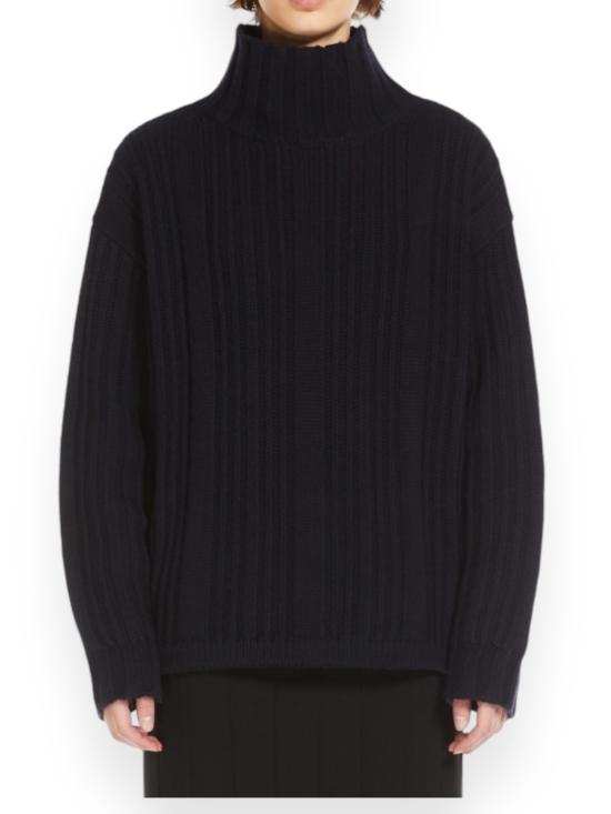 24FW 막스마라 터틀넥 2421366012600 004 blu marino - MAX MARA