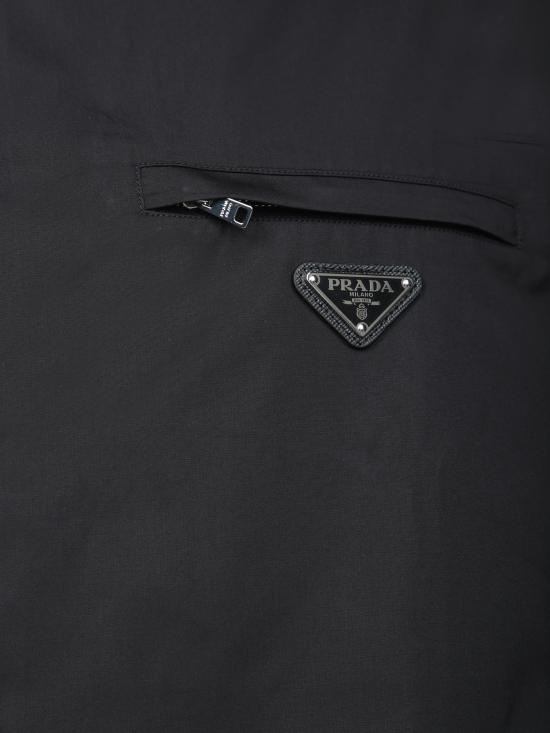 25FW 프라다 긴팔 셔츠 UCN5491XV2F0002 BLACK DOM - PRADA