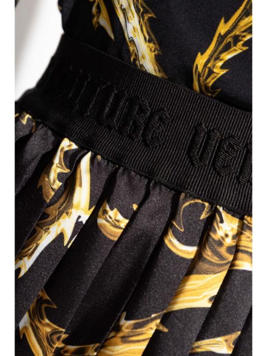 24FW 베르사체 미디 스커트 77HAE8P5 NS541G89 Black - VERSACE