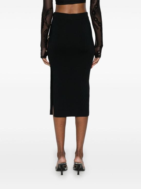 24FW 베르사체 미디 스커트 77HAEMB1 CM61H899 Black - VERSACE