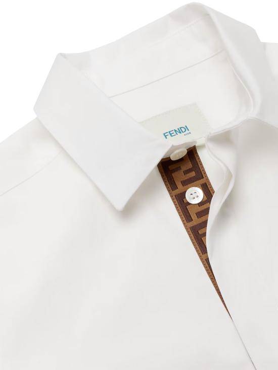 25SS [키즈] 펜디 셔츠 JMC186 AEXZ F0TU9 GESSO - FENDI