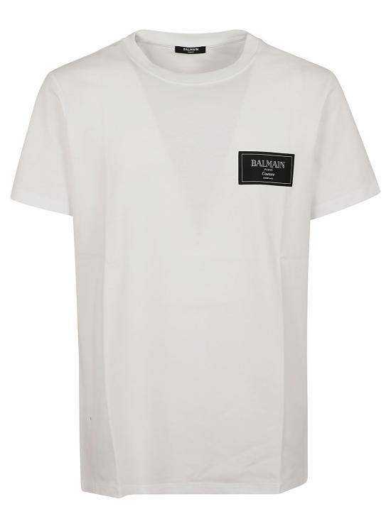 25SS 발망 반팔 티셔츠 EH1EF000BC91 0FA BLANC