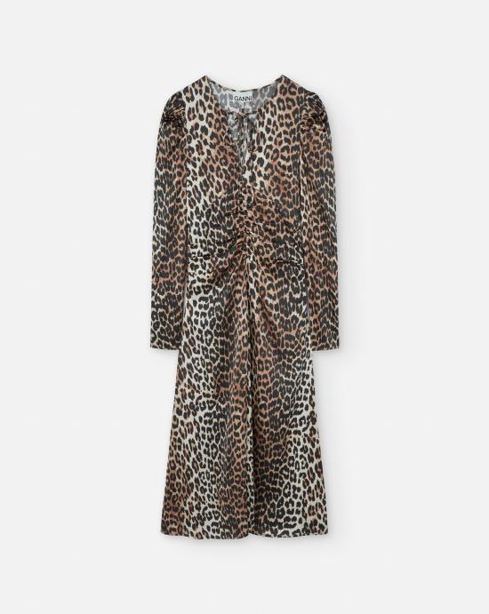 24FW 가니 미디 원피스 W0330 943 Brown