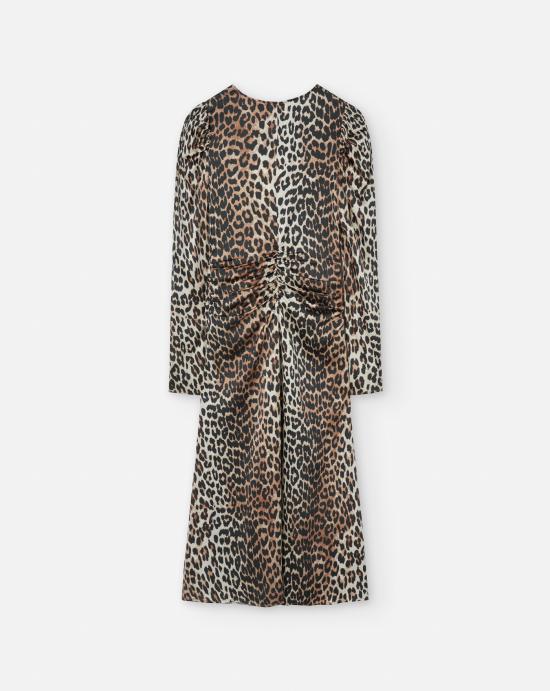 24FW 가니 미디 원피스 W0330 943 Brown - GANNI