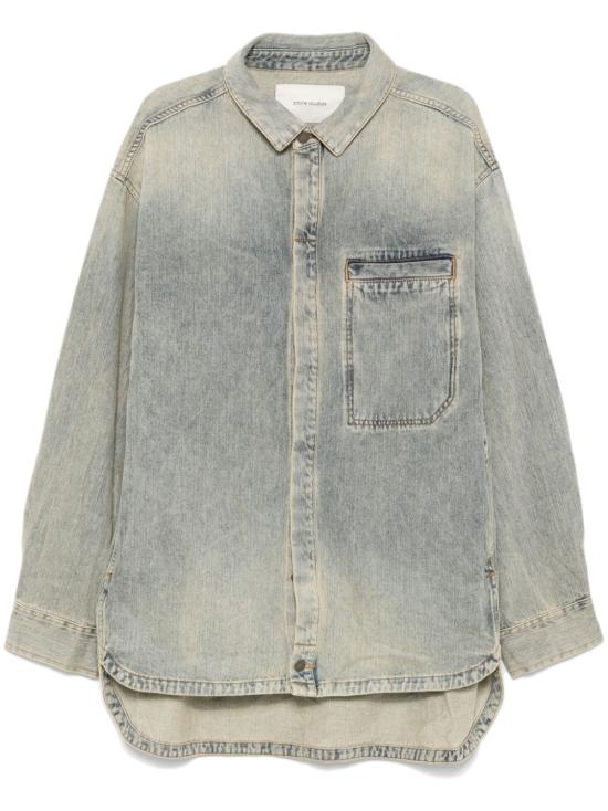 24FW 엔타이어 스튜디오 데님 셔츠 ES2564SW SURFACEWAVE Denim - ENTIRE STUDIOS