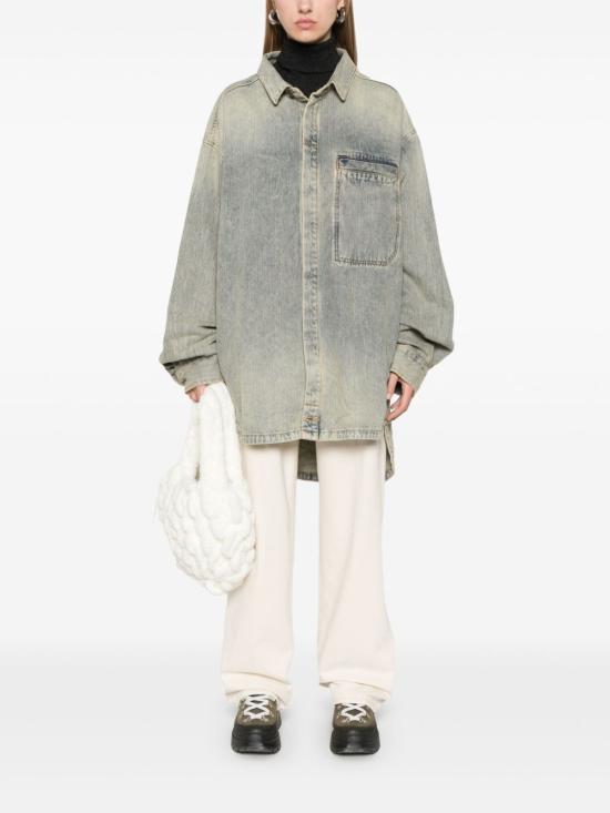 24FW 엔타이어 스튜디오 데님 셔츠 ES2564SW SURFACEWAVE Denim - ENTIRE STUDIOS