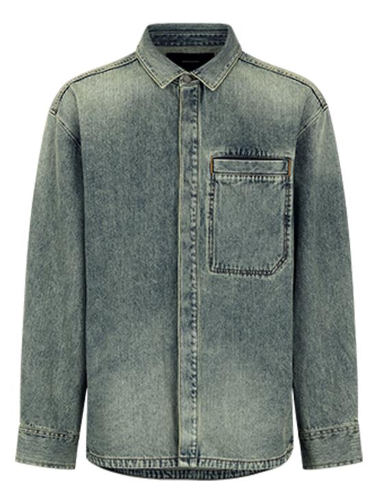 24FW 엔타이어 스튜디오 데님 셔츠 ES2564SW SURFACEWAVE Denim
