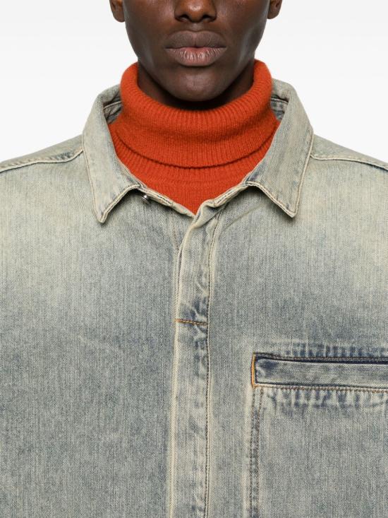 24FW 엔타이어 스튜디오 데님 셔츠 ES2564SW SURFACEWAVE Denim - ENTIRE STUDIOS