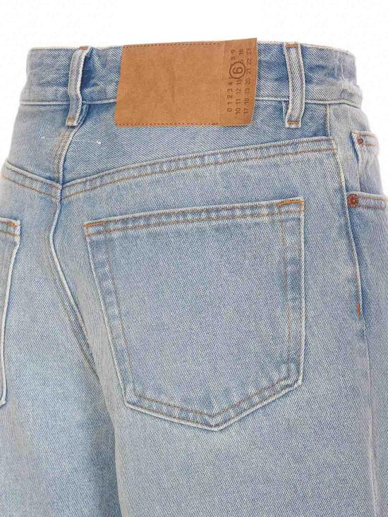  MM6 메종마르지엘라 스트레이트 팬츠 S62LB0176S30589981 Blue - MM6 MAISON MARGIELA