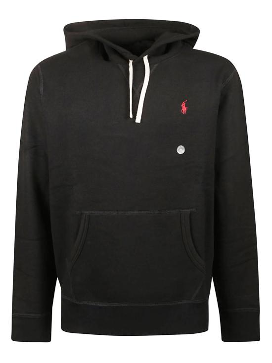 25FW 폴로 랄프로렌 포니 자수 플리스 후드 티셔츠 710766778008 Black