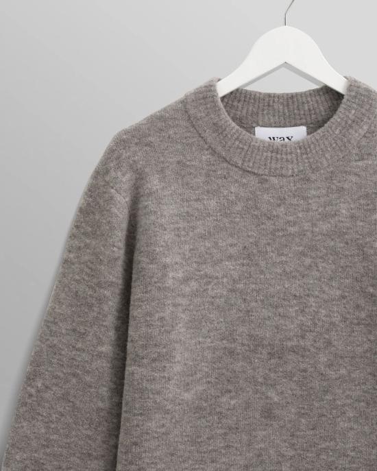  왁스 런던 스웨터 AW24 KNT WLD BLG GRM GREY MARL - WAX LONDON