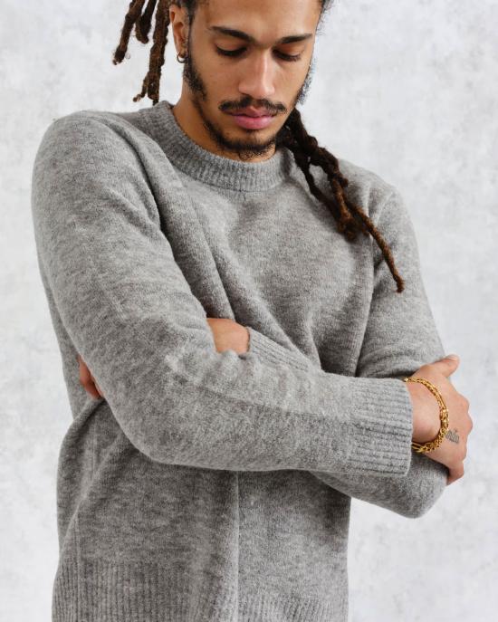  왁스 런던 스웨터 AW24 KNT WLD BLG GRM GREY MARL - WAX LONDON