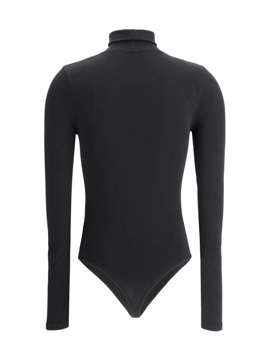 26FW 월포드 바디수트 티셔츠 75084 7005 BLACK - WOLFORD