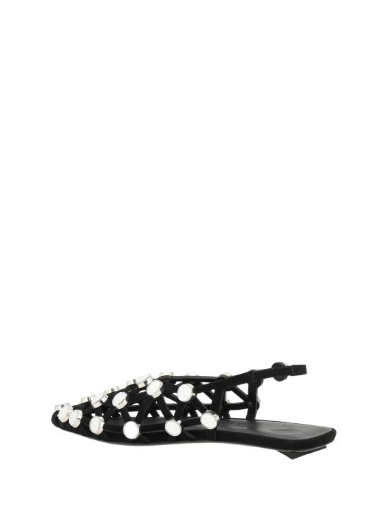 25SS 디 아티코 플랫 슈즈 246WSH00801LBT007SA 100 BLACK - THE ATTICO