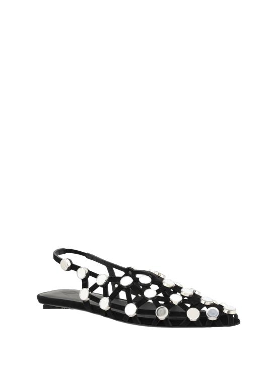 25SS 디 아티코 플랫 슈즈 246WSH00801LBT007SA 100 BLACK - THE ATTICO