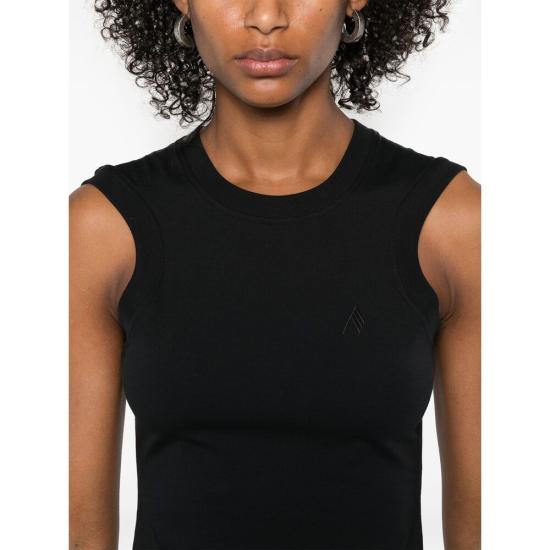 25SS 디 아티코 민소매 티셔츠 250WCN00003 JJJ025AA 100 BLACK - THE ATTICO