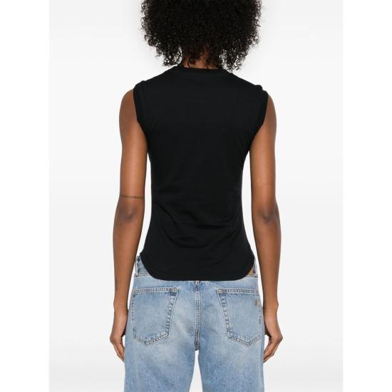 25SS 디 아티코 민소매 티셔츠 250WCN00003 JJJ025AA 100 BLACK - THE ATTICO