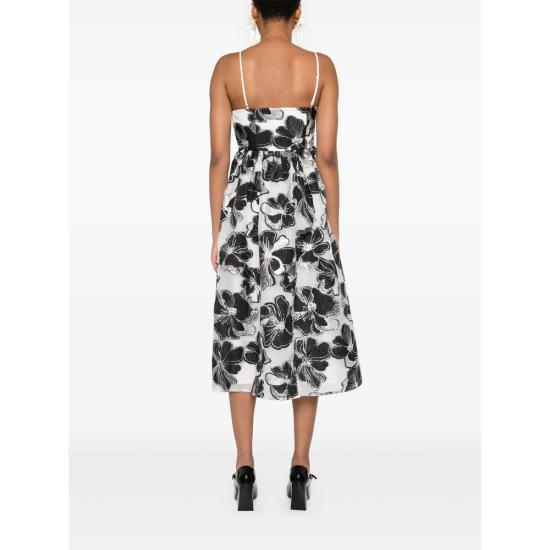 25SS 스티네 고야 미디 원피스 SGD043 1608 ANEJA WHITE BLACK - STINE GOYA