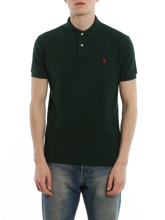  폴로 랄프로렌 폴로 티셔츠 710795080018 Dark Green - POLO RALPH LAUREN