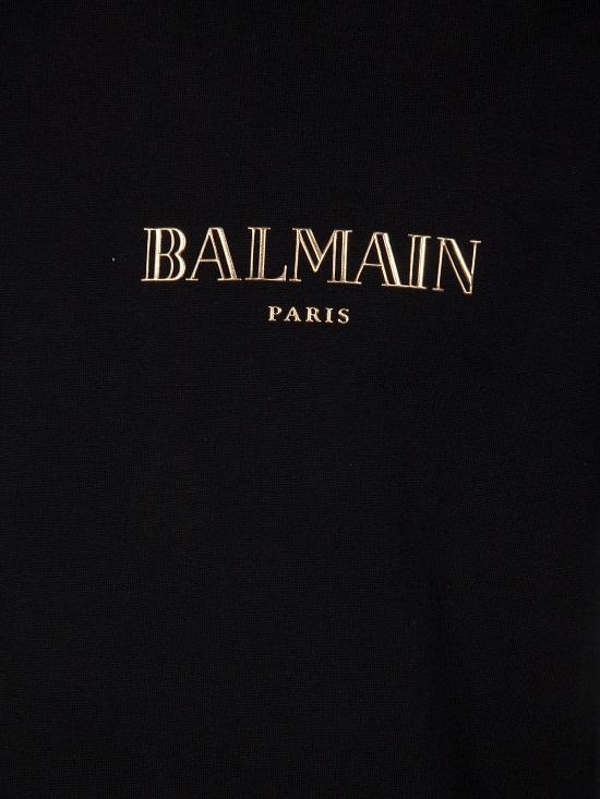 25SS 발망 반팔 티셔츠 EH1EF000GD84 EAD BLACK GOLD - BALMAIN