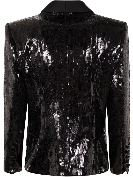  발망 수트 자켓 EF1SM490MG12 0PA BLACK - BALMAIN