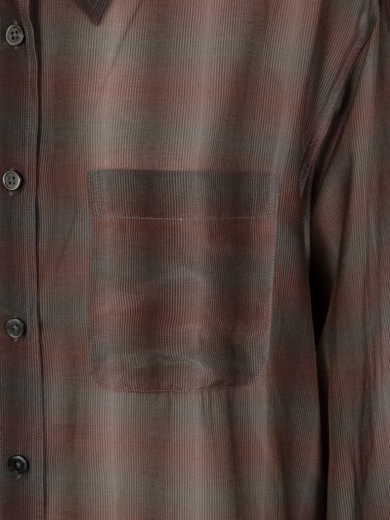 24FW 아워레가시 블라우스 W4242FSC SCREEN CHECK SHEER - OUR LEGACY