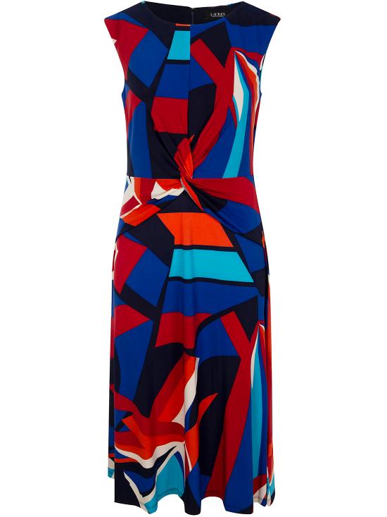 25SS 랄프 로렌 미디 원피스 250957731 001 BLUE MULTI