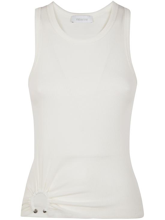 25SS 파코라반 민소매 티셔츠 24FJTE165CO0530 P100 WHITE - PACO RABANNE