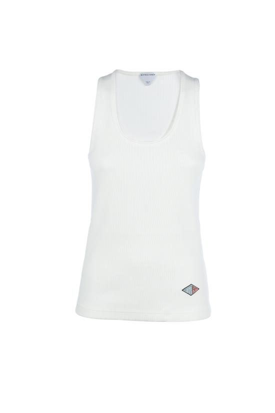 25SS 보테가베네타 민소매 티셔츠 799592V3Z60 9071 Bianco