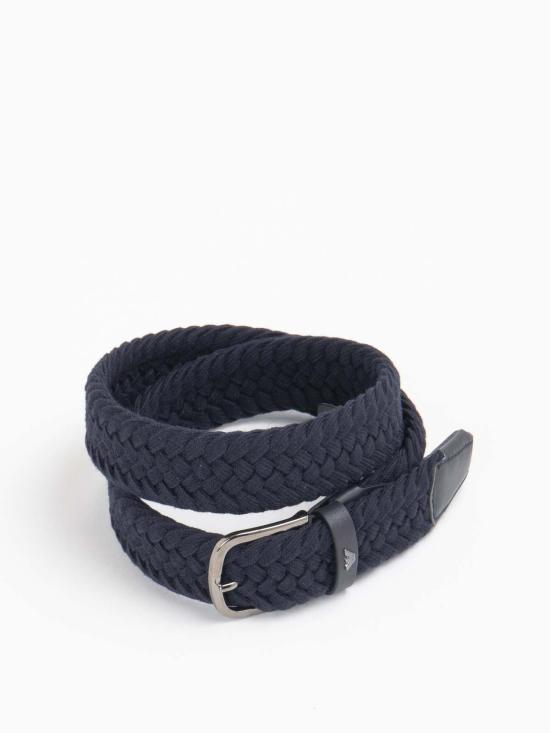  엠포리오 아르마니 가죽 벨트 Y4S65YQ90I80033 Blue - EMPORIO ARMANI