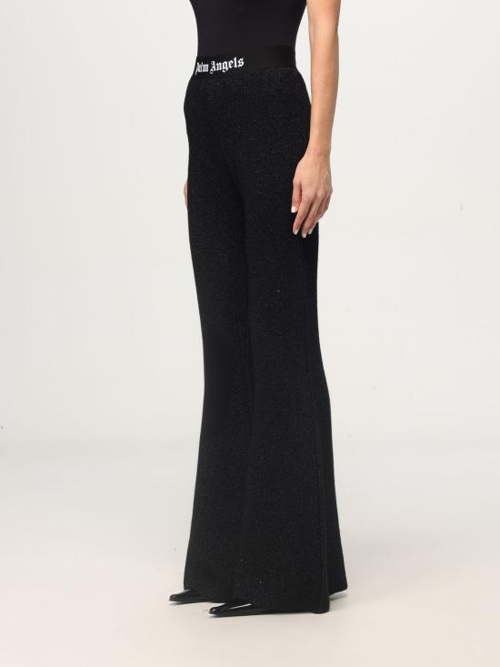 25FW 팜앤젤스 플레어 팬츠 PWHG021F24KNI0011010 Black - PALM ANGELS