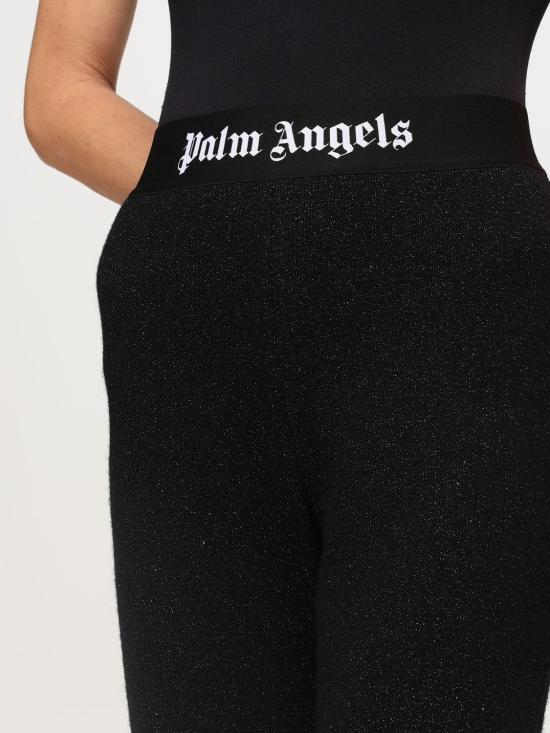 25FW 팜앤젤스 플레어 팬츠 PWHG021F24KNI0011010 Black - PALM ANGELS