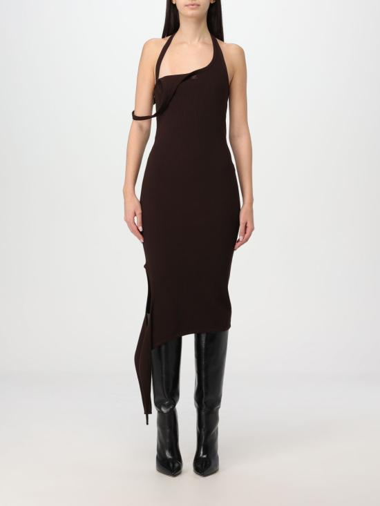 25FW 쿠레쥬 미디 원피스 424MRO484FI0001 1983 Brown