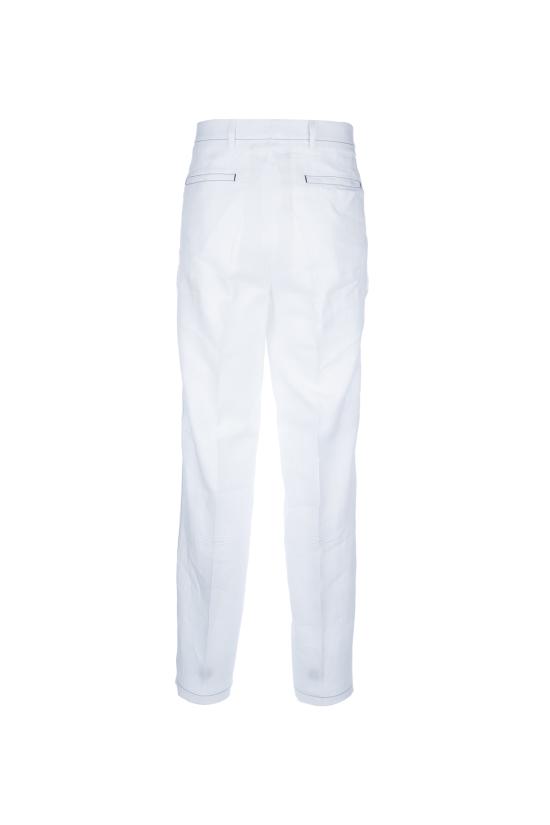 25SS 프라다 스트레이트 팬츠 UPA66911T7 F0009 Bianco - PRADA