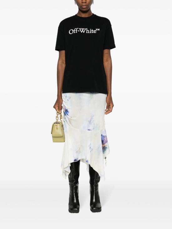  오프화이트 반팔 티셔츠 OWAA089C99JER003 1001 BLACK WHITE - OFF WHITE