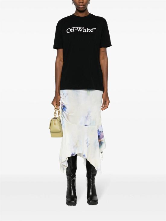  오프화이트 반팔 티셔츠 OWAA089C99JER003 1001 BLACK WHITE - OFF WHITE