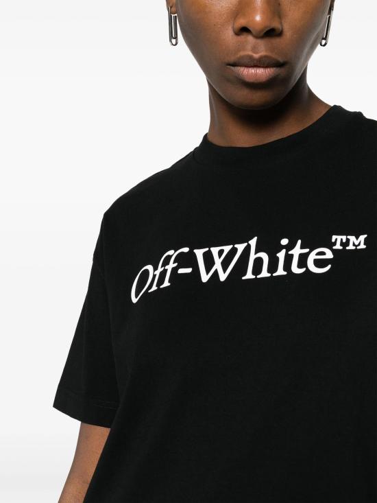  오프화이트 반팔 티셔츠 OWAA089C99JER003 1001 BLACK WHITE - OFF WHITE