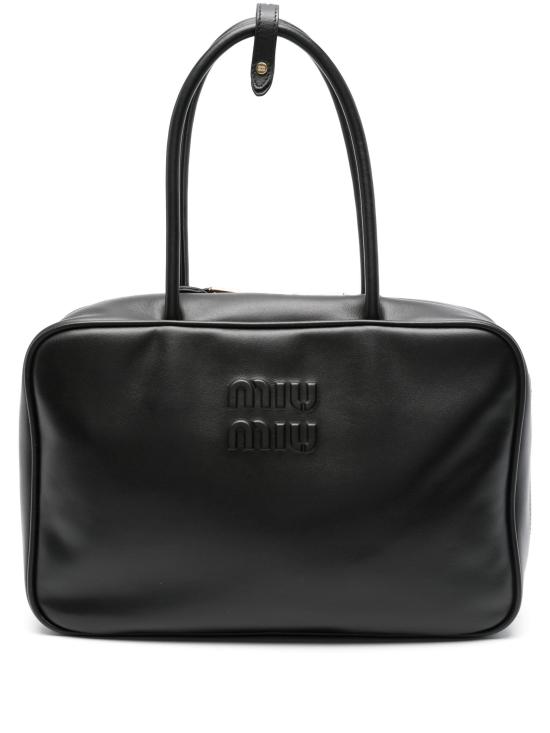 26SS 미우미우 가죽 탑 핸들백 5BB117VMON2CRW F0002